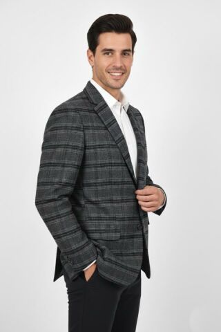 Erkek Kışlık Kumaş Tek Ceket 4 Drop BGL-ST04985