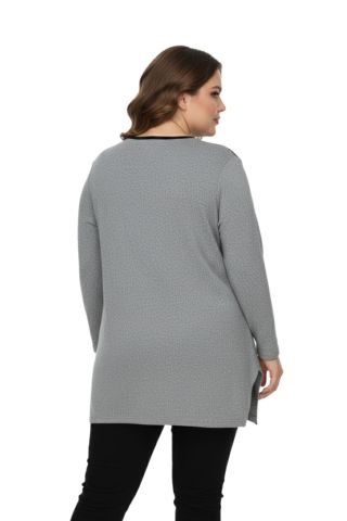 Kadın Yumoş Taşlı Baskılı Tunik BGL-ST05070