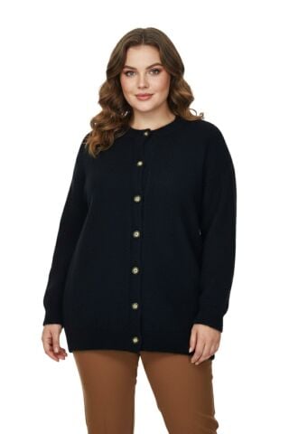 Kadın Triko Düğmeli Hırka 2416 BGL-ST04066