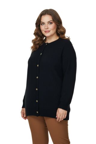 Kadın Triko Düğmeli Hırka 2416 BGL-ST04066