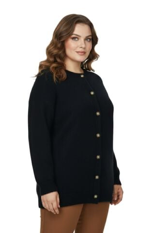 Kadın Triko Düğmeli Hırka 2416 BGL-ST04066