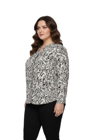 Kadın Düğmeli Modelli Bluz BGL-ST05119