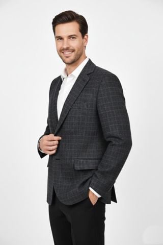 Erkek Kışlık Kumaş Tek Ceket 4 Drop BGL-ST04986