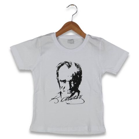 Atatürk  Baskılı Çocuk Tişört BGL-ST04548