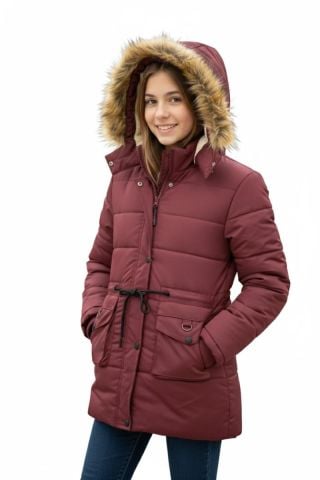 Kız Çocuk Kapüşonlu Mont BS-2022