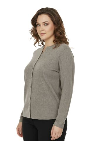 Kadın Yumoş Düğmeli Modelli Bluz BGL-ST05136