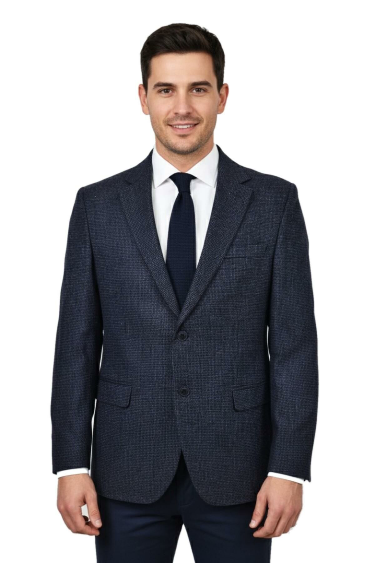 Erkek Kışlık Kumaş Tek Ceket 4 Drop BGL-ST04988