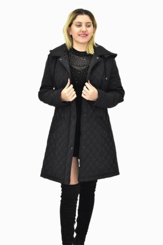 Kadın Kapitone Kapüşonlu Mont BGL-ST04062