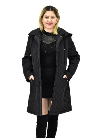 Kadın Kapitone Kapüşonlu Mont BGL-ST04062