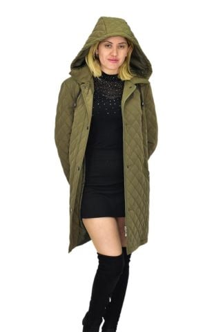 Kadın Kapitone Kapüşonlu Mont BGL-ST04062