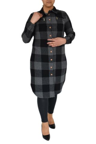 Kadın Oduncu Gömlek Tunik BGL-ST02454