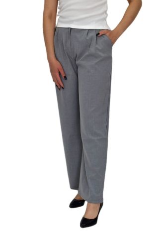 Kadın Pileli Bol Pantolon BGL-ST04352