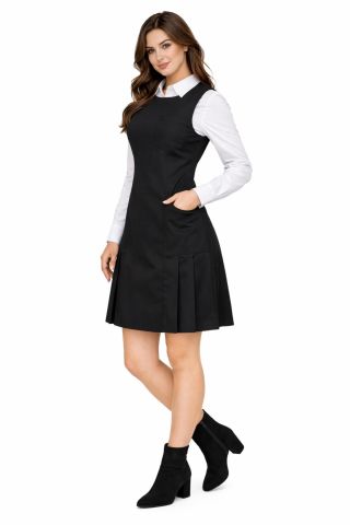 Kadın Siyah Jile Elbise SIYAH-008