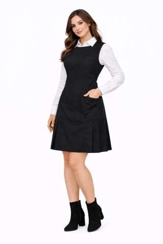 Kadın Siyah Jile Elbise SIYAH-008