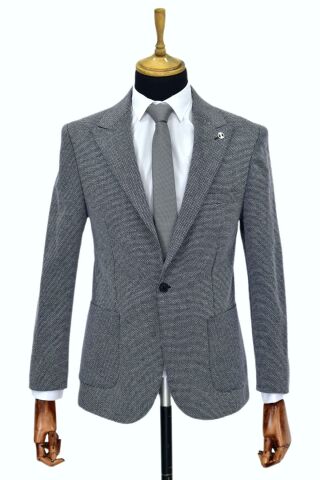 Erkek Tek Spor Ceket Çift Yırtmaçlı BGL-ST03983