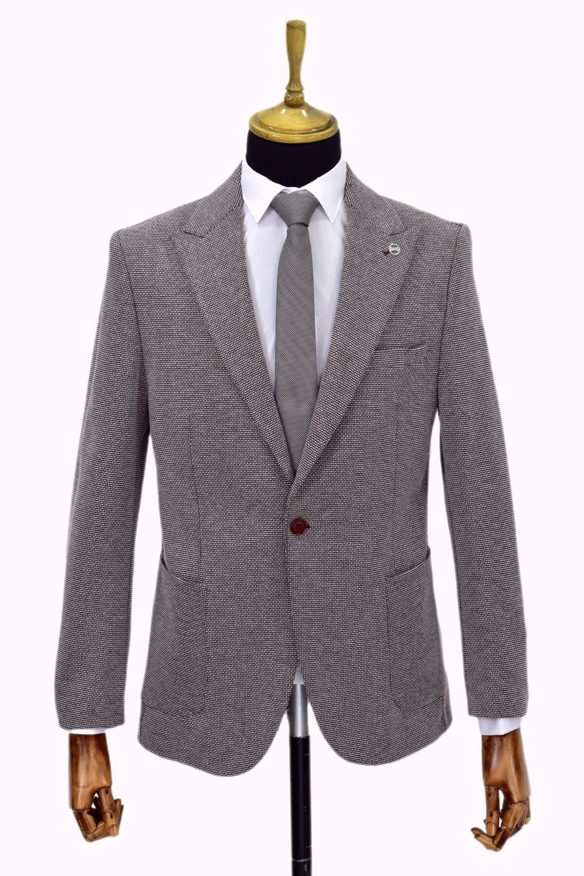 Erkek Tek Spor Ceket Çift Yırtmaçlı BGL-ST03983