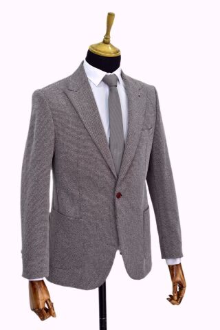 Erkek Tek Spor Ceket Çift Yırtmaçlı BGL-ST03983