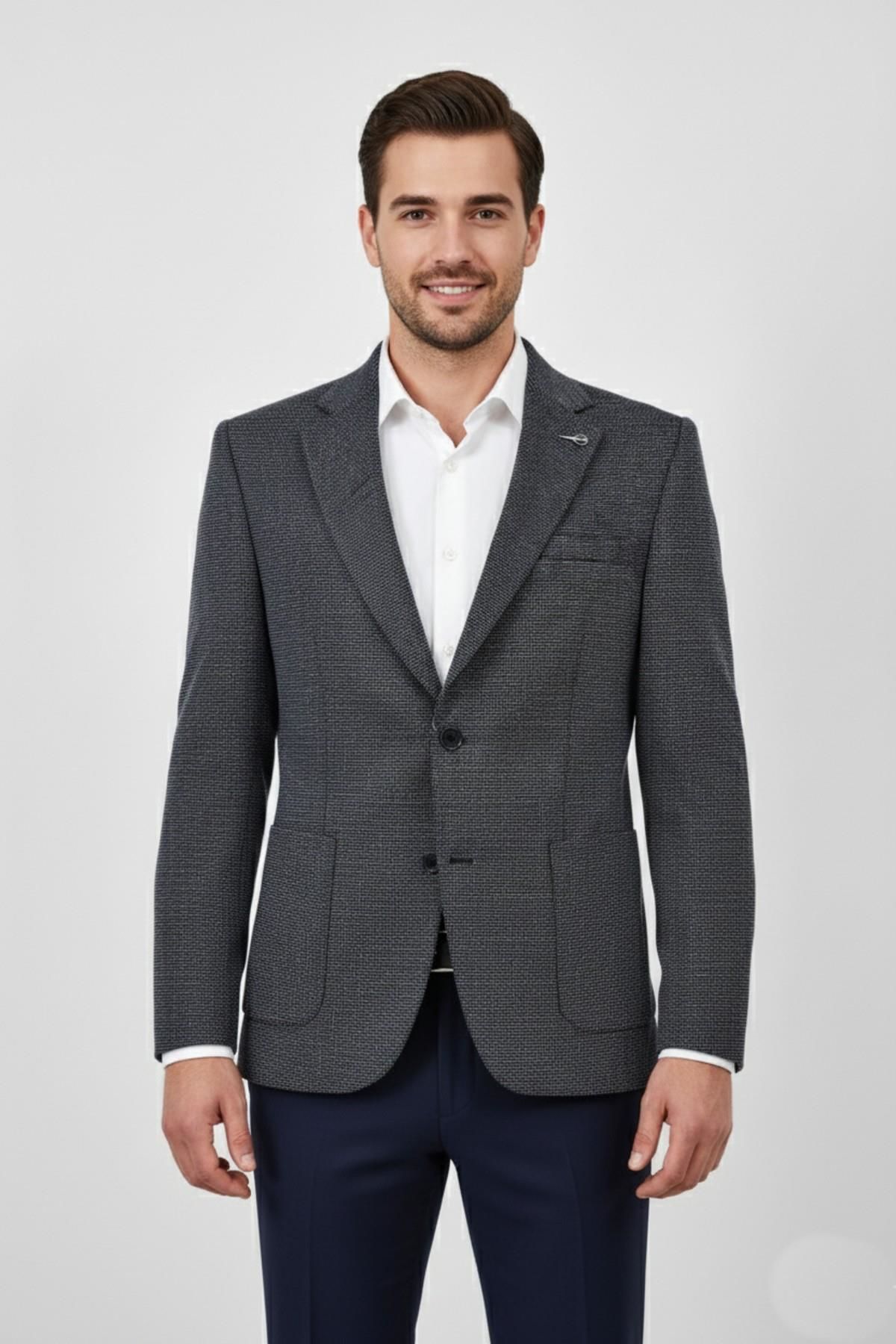 Erkek Tek Spor Ceket Çift Yırtmaçlı BGL-ST03983