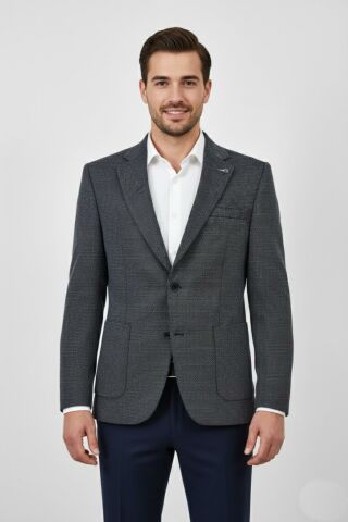 Erkek Tek Spor Ceket Çift Yırtmaçlı BGL-ST03983