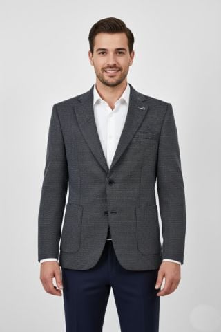 Erkek Tek Spor Ceket Çift Yırtmaçlı BGL-ST03983