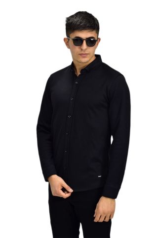 Erkek Spor Jakarlı Uzun Kol Gömlek R6530 BGL-ST03205