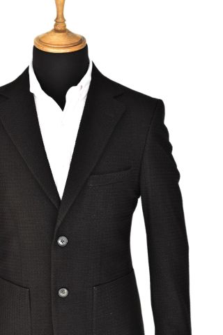 Erkek Tek Spor Ceket Çift Yırtmaçlı Gofre BGL-ST03587