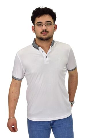 Erkek Büyük Beden Polo Yaka Merserize Tişört T3000 BGL-ST04534