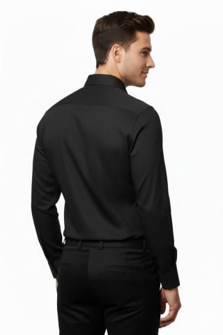 Erkek Silim Fit Armürlü Uzun Kol Gömlek BGL-ST04868