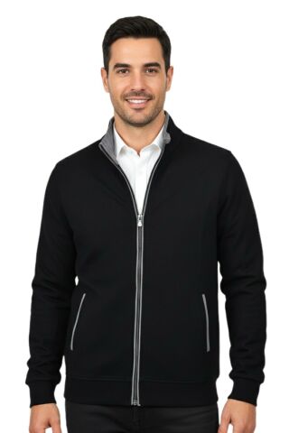 Erkek Spor Hakim Yaka Fermuarlı Hırka Regular Fit BGL-ST04948