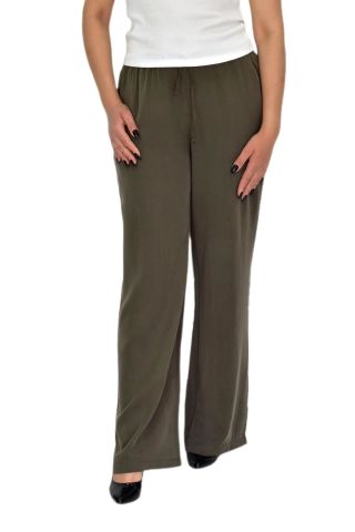 Kadın Lastikli Bol Pantolon BGL-ST04637