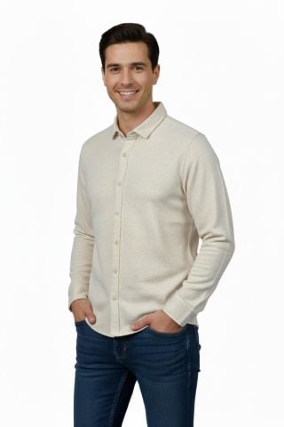 Erkek Spor Silim Fit Dokuma Gömlek BGL-ST04946