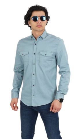 Erkek Spor Gömlek Silim Fit 9821 BGL-ST02720