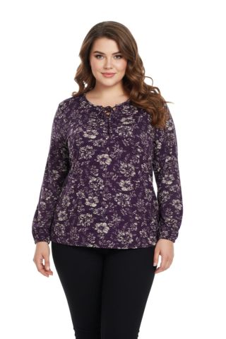 Kadın Yumoş Yaka Bağcıklı Modelli Bluz BGL-ST05137