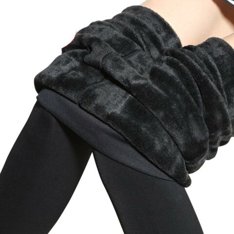 Kadın Siyah İçi Peluş Termal Tayt BGL-ST04945