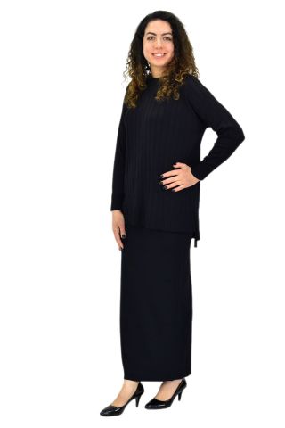 Kadın Merserize Kazak Etek Takım 140286 BGL-ST04077