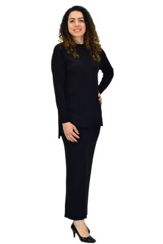 Kadın Merserize Kazak Etek Takım 140286 BGL-ST04077