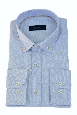 Erkek Klasik Uzun Kol Çizğili Gömlek BGL-ST03511