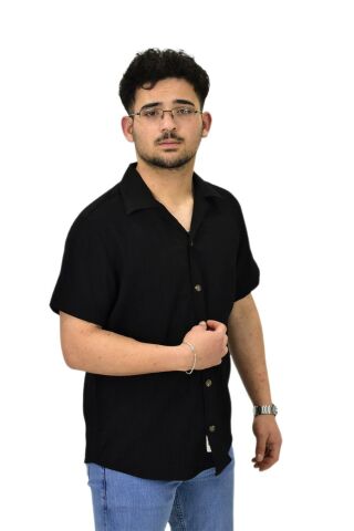 Erkek Spor Silim Fit Kısa Kol Gömlek G5003 BGL-ST04496