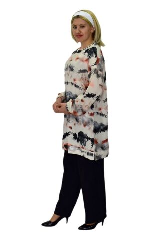 Kadın Ayrobin İkili Bluz Pantolon Takım BGL-ST03711