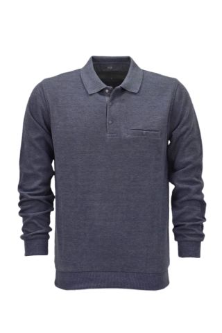 Erkek Polo Yaka Cepli Sweatshirt  6857 BGL-ST04024