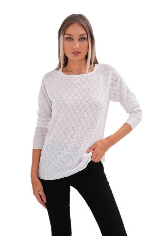 Kadın Baklava Dilimi Desenli Kazak 12781 BGL-ST04110