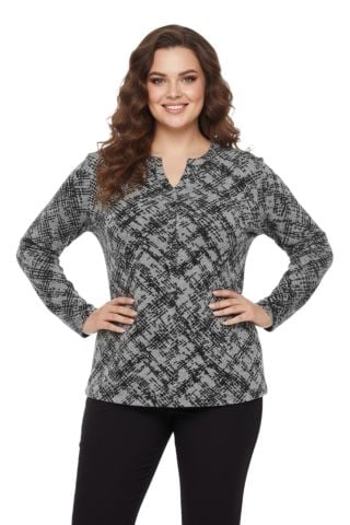 Kadın Yumoş Düğmeli Modelli Bluz BGL-ST05135