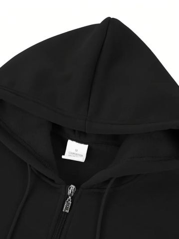 Erkek Kapüşonlu Fermuarlı Sweatshirt 6549 BGL-ST04026