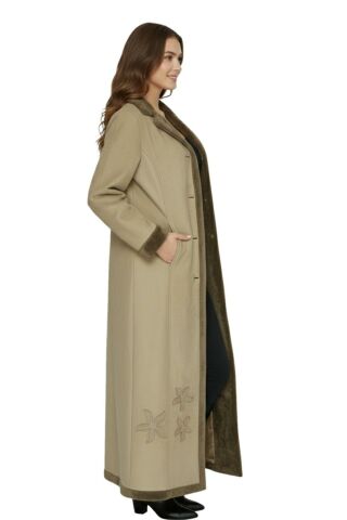 Uzun Çiçek Nakışlı Pardesü Bgl-st00925 BGL-ST00925