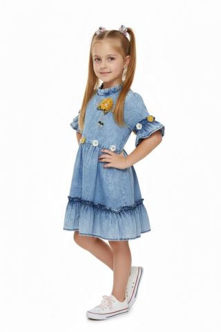 Kız Çocuk Kot Elbise BGL-ST05201