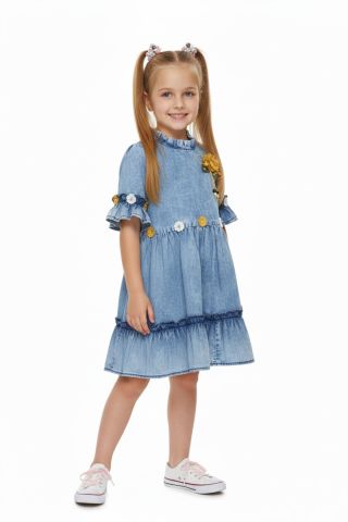 Kız Çocuk Kot Elbise BGL-ST05201
