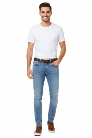 Erkek Silim Fit Jeans Model Pantolon 310 BGL-ST04976