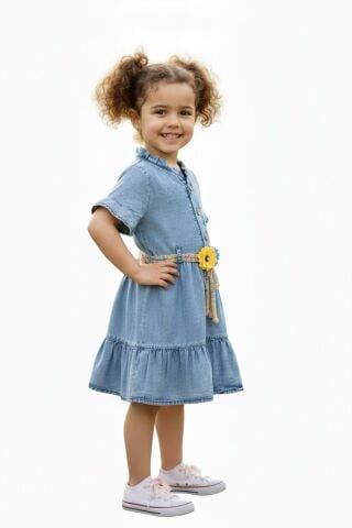 Kız Çocuk Kot Elbise BGL-ST05202