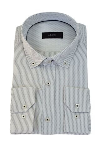 Erkek Klasik Uzun Kol Çizğili Gömlek BGL-ST03510