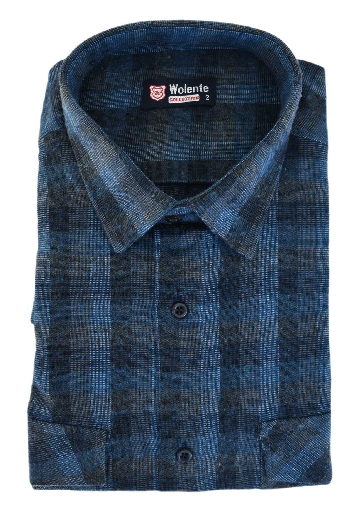 Erkek Kışlık Çift Cep Kapaklı Gömlek BGL-ST02334